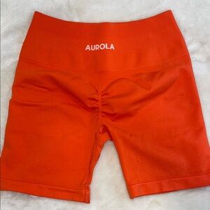 Aurola Women's Orange Gym Shorts